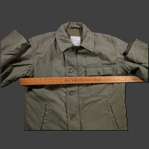 1980s Military Cold Weather Deck Jacket Medium USS Independence CV-62 - Picture 5 of 9